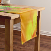 Psychedelische Farben Modernes Abstraktes Fraktal Kurzer Tischläufer (Beispiel)