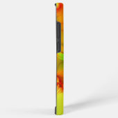 Psychedelische Farben Modernes Abstraktes Fraktal  Samsung Galaxy Hülle (Rechte Seite)