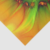 Psychedelische Farben Modernes Abstraktes Fraktal Seidenpapier (Detail)