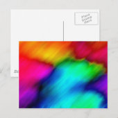 Psychedelische Farben Postkarte (Vorne/Hinten)