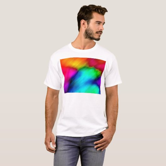 Psychedelische Farben T-Shirt (Vorne ganz)