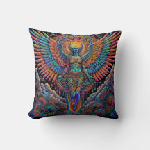 Psychedelische farbenfrohe Engel-Kunst