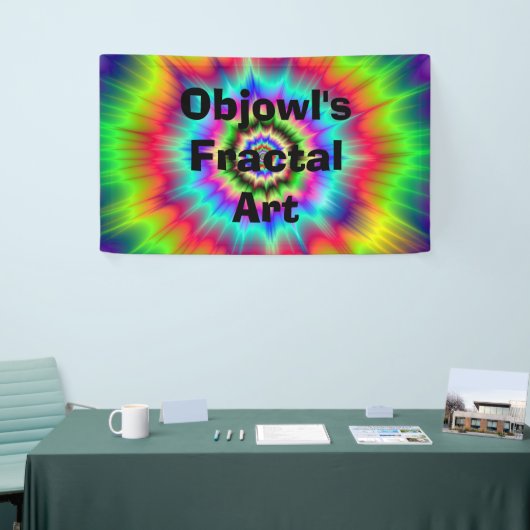 Psychedelische Farbexplosion Banner (Messeveranstaltung)