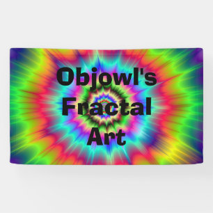 Psychedelische Farbexplosion Banner