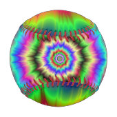 Psychedelische Farbexplosion Baseball (Vorderseite)
