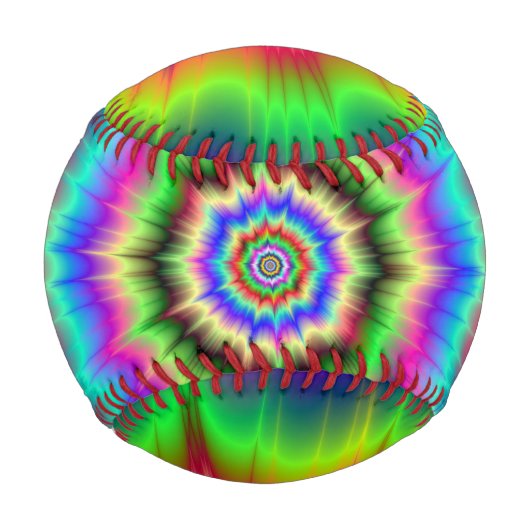 Psychedelische Farbexplosion Baseball (Vorderseite)