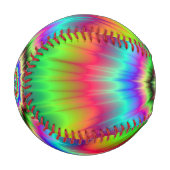 Psychedelische Farbexplosion Baseball (Vorderseite Links)