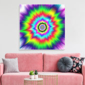 Psychedelische Farbexplosion Leinwanddruck (Insitu (Wohnzimmer))
