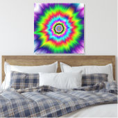 Psychedelische Farbexplosion Leinwanddruck (Insitu (Schlafzimmer))