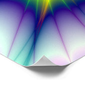 Psychedelische Farbexplosion Poster (Ecke)