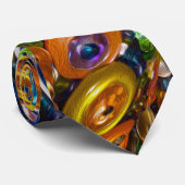 Psychedelische farbige Tasten Neck Tie Krawatte (Gerollt)
