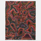 Psychedelische Farbwirbel - Kuschelige Decke (Vorderseite)