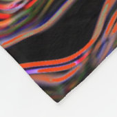 Psychedelische Farbwirbel - Kuschelige Decke (Ecke)