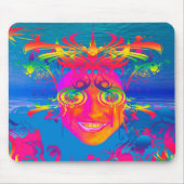 Psychedelische Fischmaus Mousepad (Vorne)