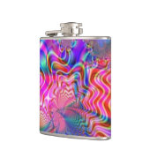 Psychedelische Flasche von Groovy Timz - Geschenke Flachmann (Links)