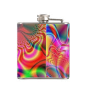 Psychedelische Flasche von Groovy Timz - Geschenke Flachmann (Rückseite)