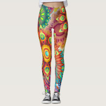 Psychedelische Flora Hippie Boho Mandala