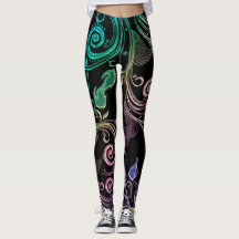 Psychedelische flüssige Leggings