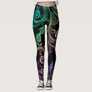 Psychedelische flüssige Leggings