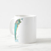Psychedelische Forellenfischerei Kaffeetasse (Vorderseite Links)