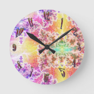 Psychedelische Fraktal Art Design Uhr