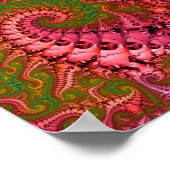 Psychedelische Fraktal Art Poster (Ecke)