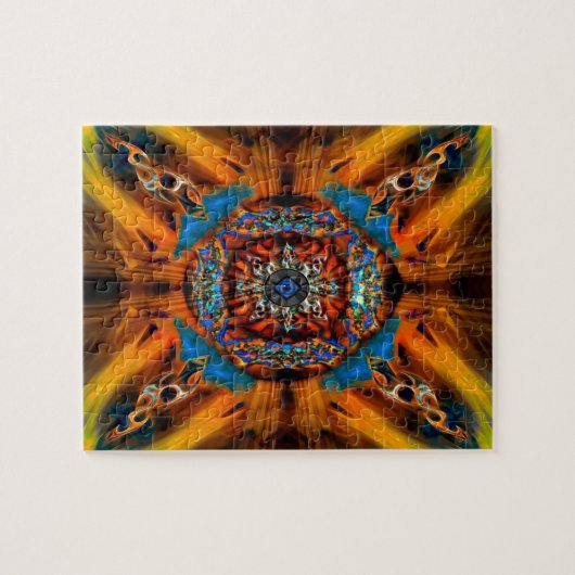 Psychedelische Fraktal Art Puzzle (Horizontal)