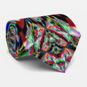 Psychedelische Fraktal-Krawatte Krawatte (Gerollt)
