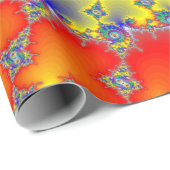 Psychedelische Fraktal-Spiralen Geschenkpapier (Rolleneckpunkt)