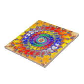 Psychedelische Fraktal Spirals Fliese (Seite)