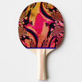 Psychedelische Fraktale Ping Pong Paddle Tischtennis Schläger