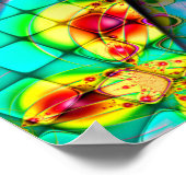 Psychedelische Fraktalkunst Poster (Ecke)