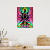 Psychedelische Fraktalkunst Poster (Küche)