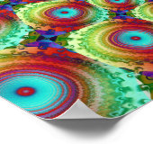 Psychedelische Fraktalkunst Poster (Ecke)