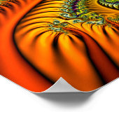 Psychedelische Fraktalkunst Poster (Ecke)