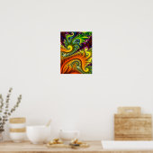 Psychedelische Fraktalkunst Poster (Küche)