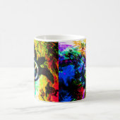 Psychedelische Friedensschildkröte-Tassen Kaffeetasse (Mittel)