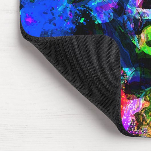 Psychedelische Friedensschildkröten Mousepad (Ecke)