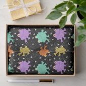 Psychedelische Frösche, mehrfarbiges Gewebepapier Seidenpapier (Geschenk)