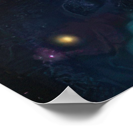 Psychedelische Galaxie Poster (Ecke)