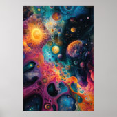 Psychedelische Galaxie Poster (Vorne)