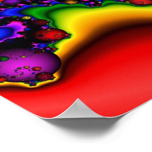 Psychedelische Galaxie Poster (Ecke)