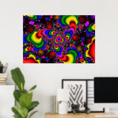 Psychedelische Galaxie Poster (Heimbüro)