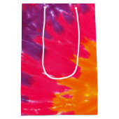 Psychedelische Gefärbte Krawatte 80. Geburtstag Mi Mittlere Geschenktüte (Rückseite)