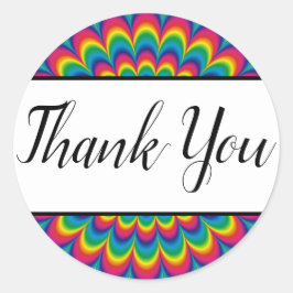 Psychedelische Gefärbte Krawatte Bevorzugen von St Runder Aufkleber