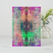 Psychedelische Gefärbte Krawatte Blank Grußkarte Feiertagskarte (Stehend Vorderseite)