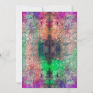 Psychedelische Gefärbte Krawatte Blank Grußkarte Feiertagskarte