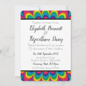 Psychedelische Gefärbte Krawatte Einladung (Vorderseite)