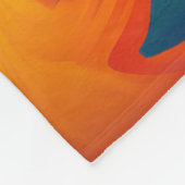 Psychedelische Gefärbte Krawatte Retro Surreal Fleecedecke (Ecke)