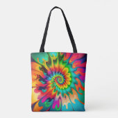 Psychedelische Gefärbte Krawatte Retro Surreal Tasche (Rückseite)